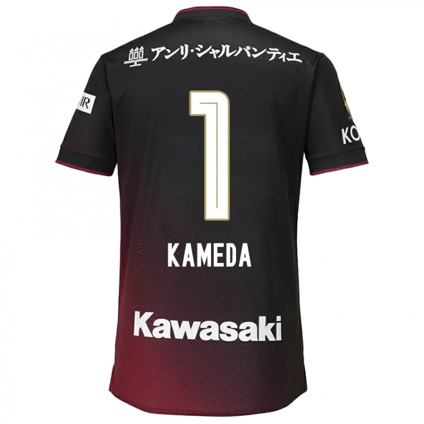 Herren Taiga Kameda #1 Schwarz Rot Heimtrikot Trikot 2024/25 T-Shirt Österreich