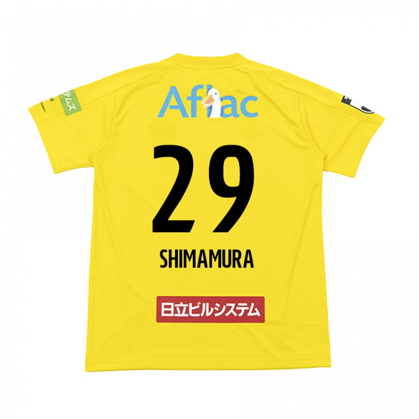 Herren Takuya Shimamura #29 Gelb Schwarz Heimtrikot Trikot 2024/25 T-Shirt Österreich