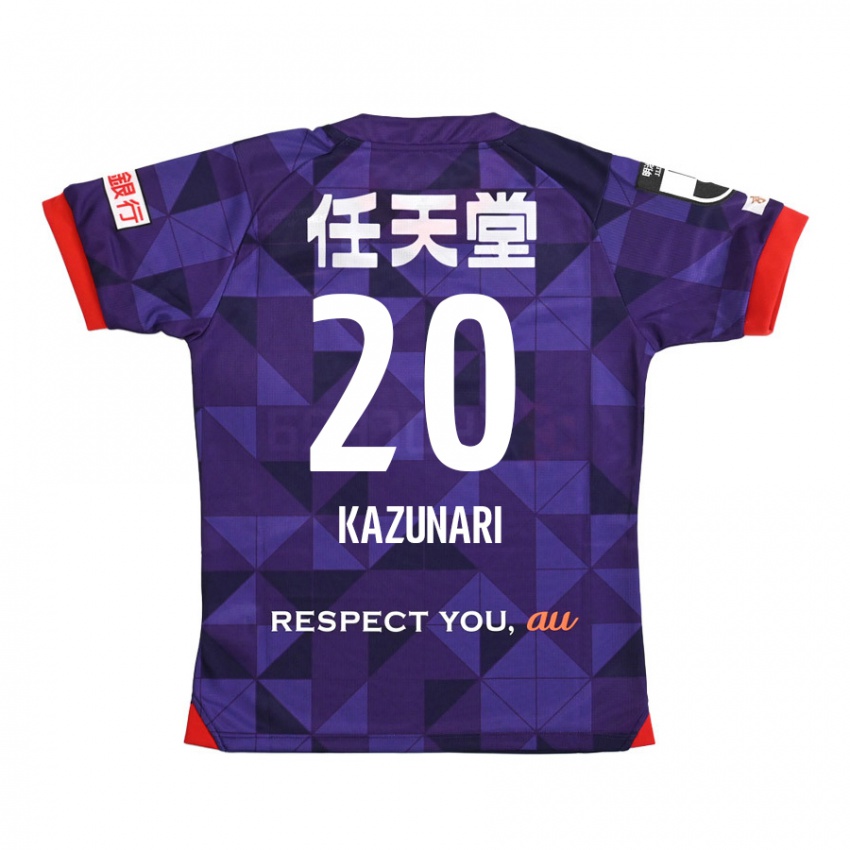 Herren Kazunari Kita #20 Lila Weiß Heimtrikot Trikot 2024/25 T-Shirt Österreich