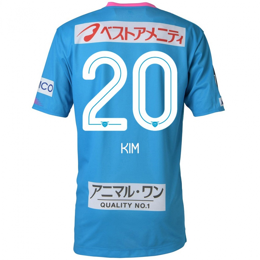 Herren Tae-Hyeon Kim #20 Blau Rosa Heimtrikot Trikot 2024/25 T-Shirt Österreich