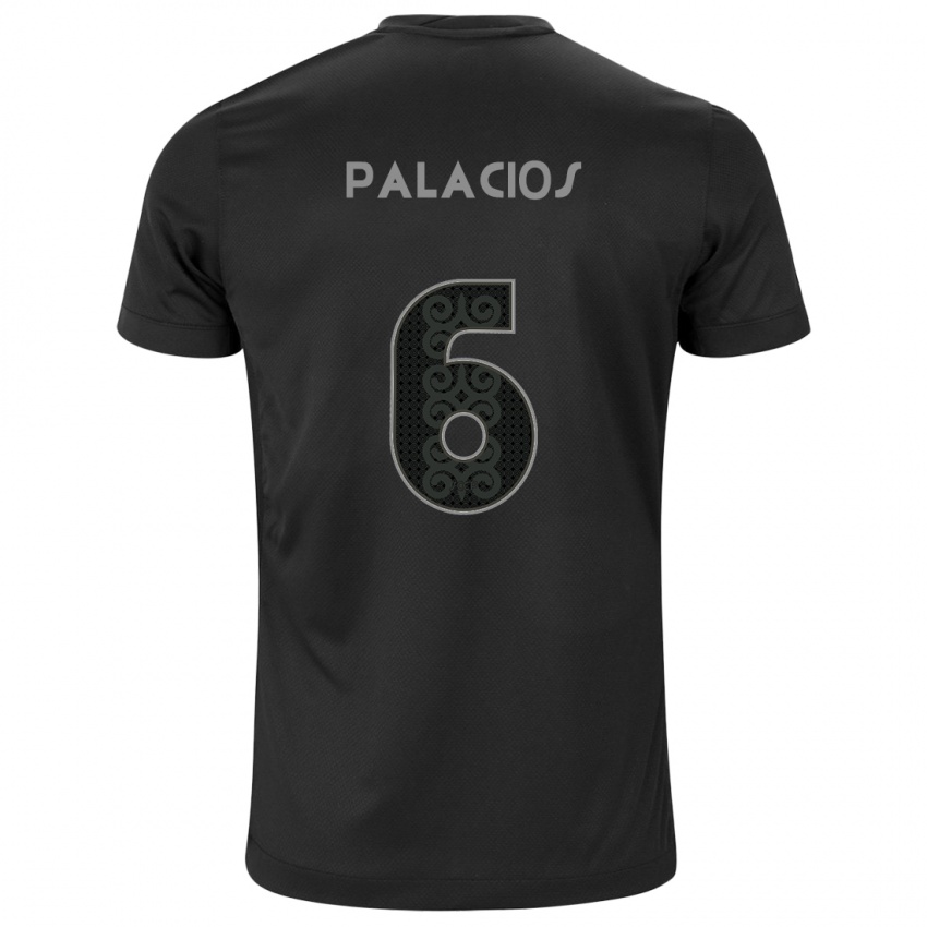 Herren Diego Palacios #6 Schwarz Auswärtstrikot Trikot 2024/25 T-Shirt Österreich