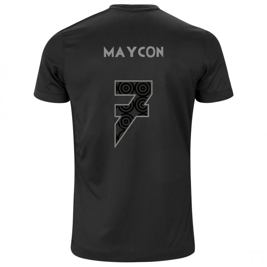 Herren Maycon #7 Schwarz Auswärtstrikot Trikot 2024/25 T-Shirt Österreich