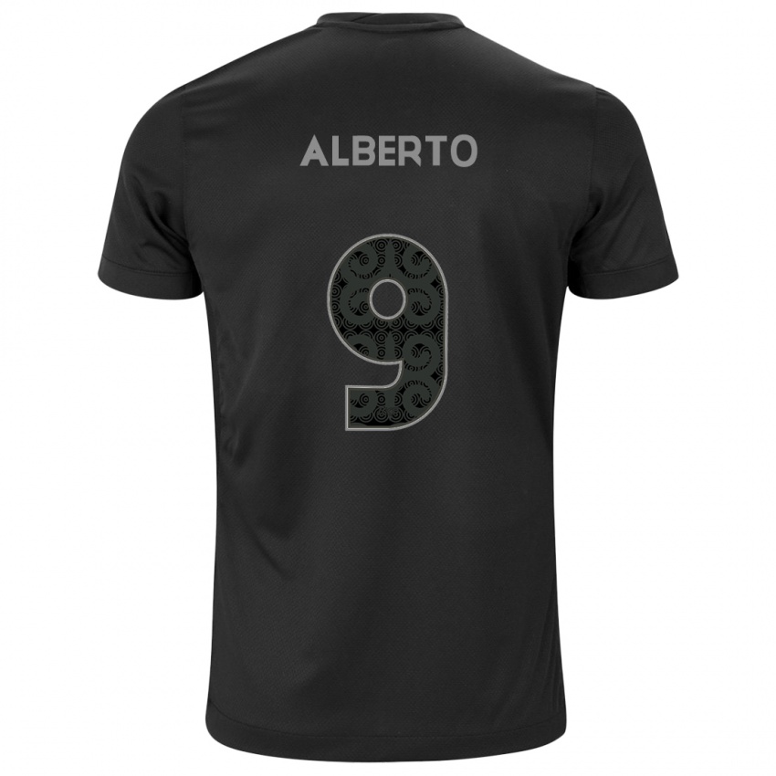 Herren Yuri Alberto #9 Schwarz Auswärtstrikot Trikot 2024/25 T-Shirt Österreich