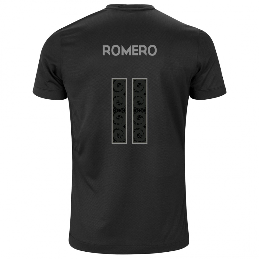 Herren Angel Romero #11 Schwarz Auswärtstrikot Trikot 2024/25 T-Shirt Österreich