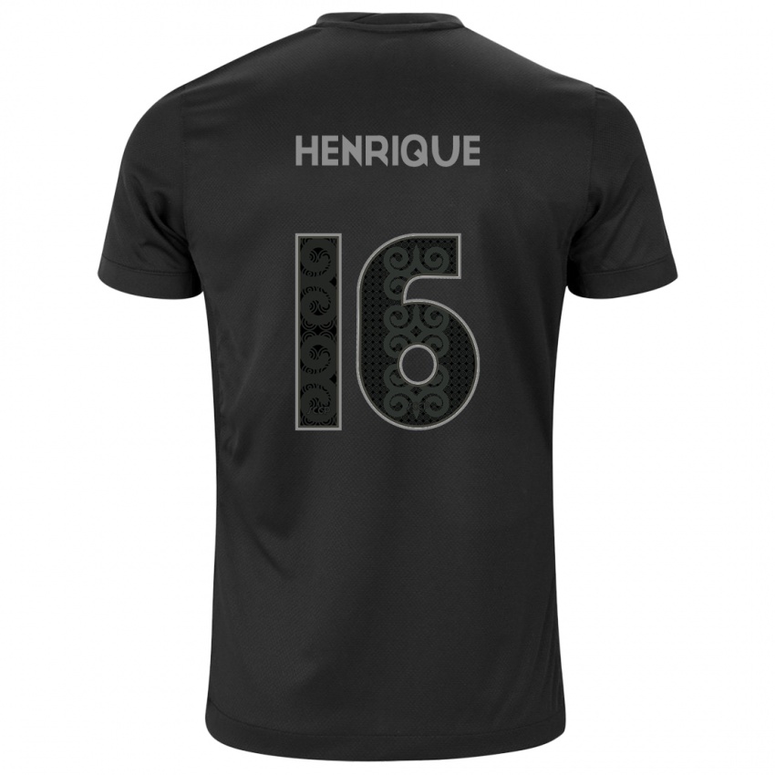 Herren Pedro Henrique #16 Schwarz Auswärtstrikot Trikot 2024/25 T-Shirt Österreich