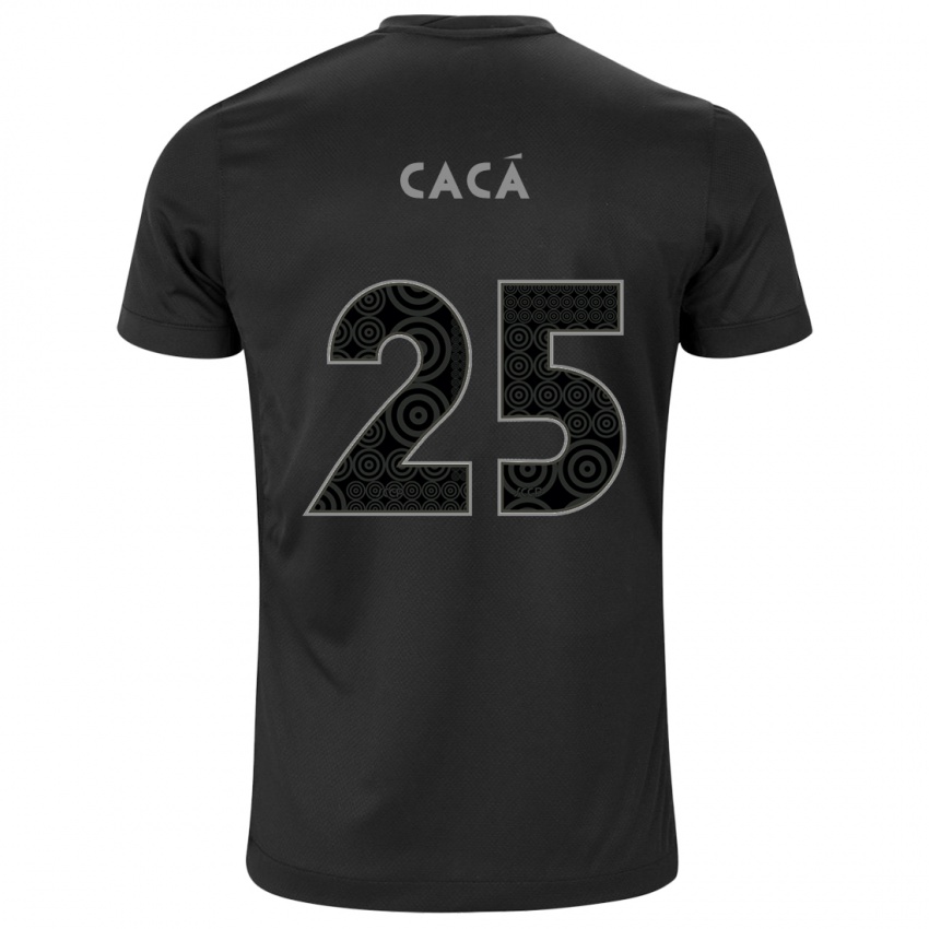 Herren Cacá #25 Schwarz Auswärtstrikot Trikot 2024/25 T-Shirt Österreich