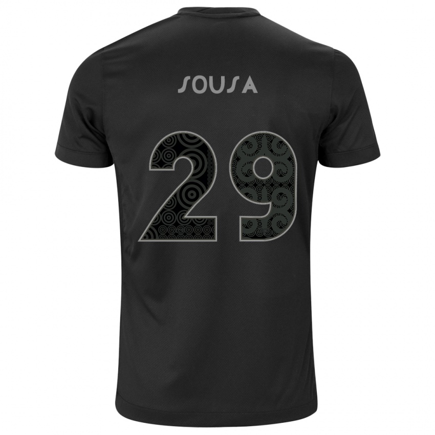 Herren Arthur Sousa #29 Schwarz Auswärtstrikot Trikot 2024/25 T-Shirt Österreich