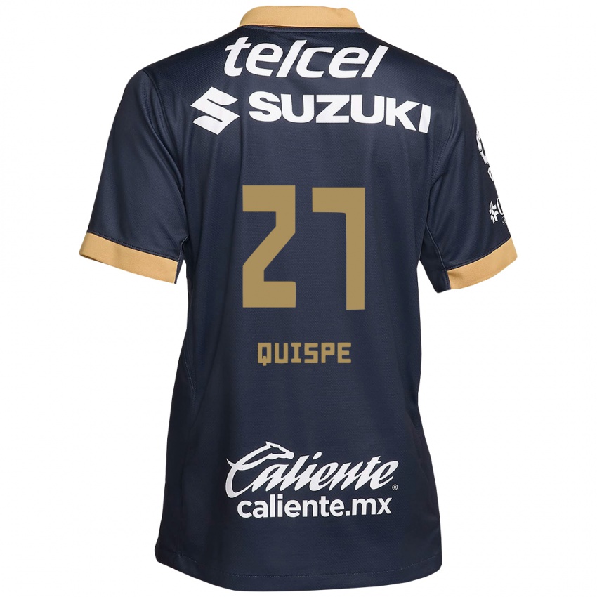 Herren Piero Quispe #27 Obsidian Gold Weiß Auswärtstrikot Trikot 2024/25 T-Shirt Österreich