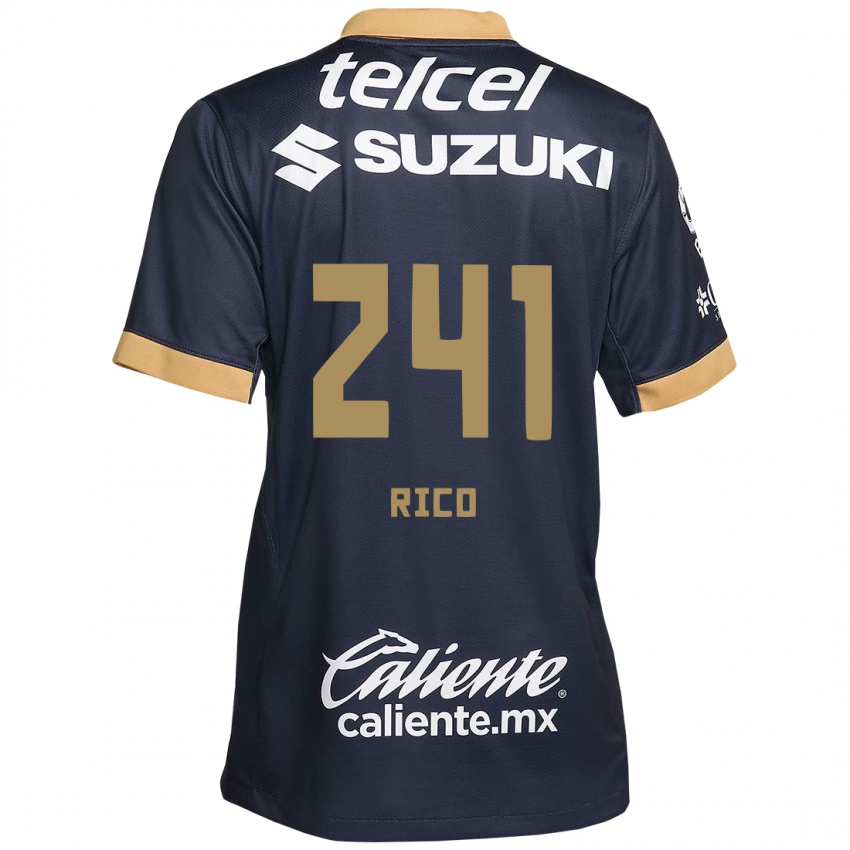 Herren Ángel Rico #241 Obsidian Gold Weiß Auswärtstrikot Trikot 2024/25 T-Shirt Österreich