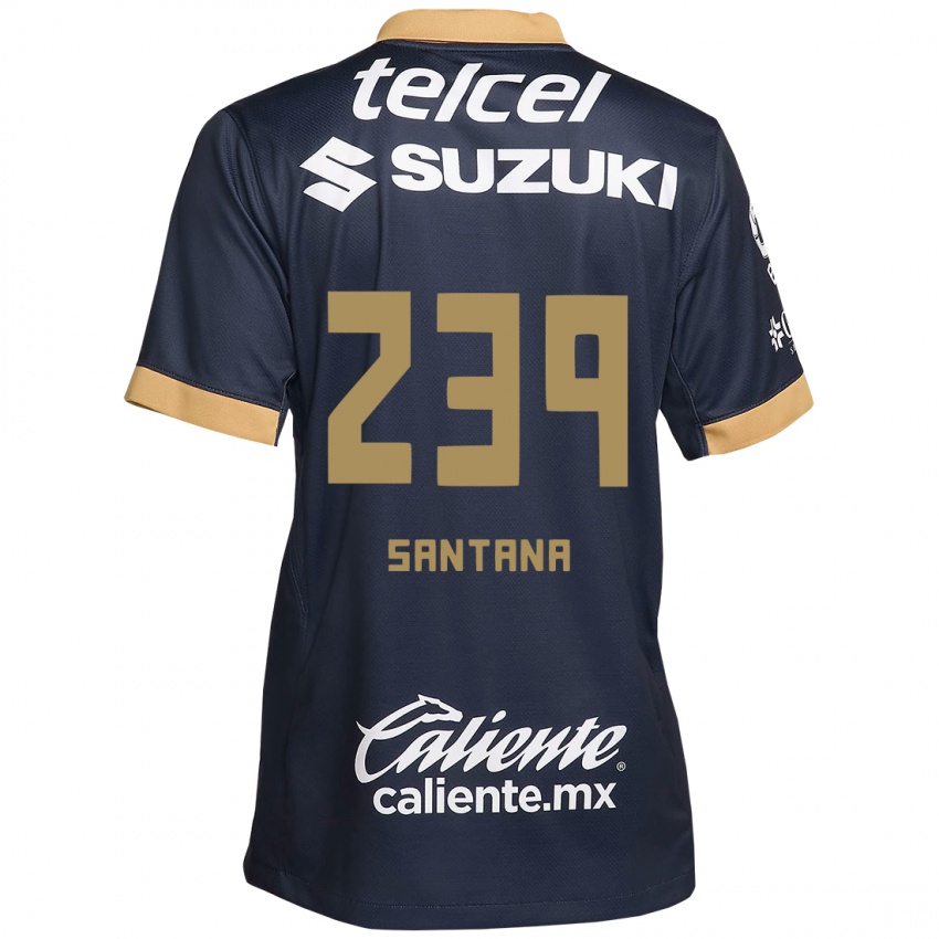 Herren Guillermo Santana #239 Obsidian Gold Weiß Auswärtstrikot Trikot 2024/25 T-Shirt Österreich