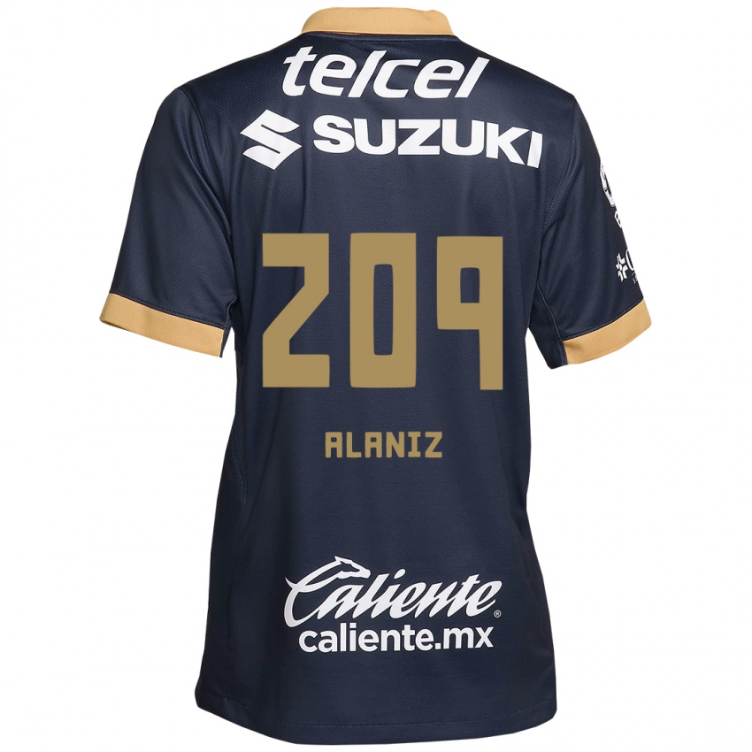 Herren Jorge Alaniz #209 Obsidian Gold Weiß Auswärtstrikot Trikot 2024/25 T-Shirt Österreich