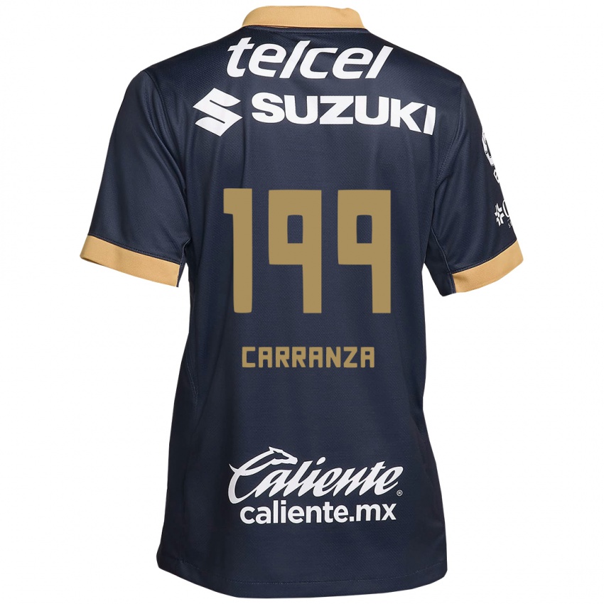 Herren Kléber Carranza #199 Obsidian Gold Weiß Auswärtstrikot Trikot 2024/25 T-Shirt Österreich