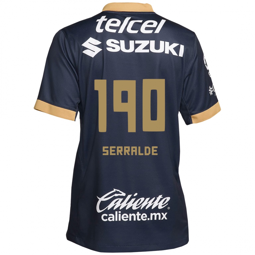 Herren Gerardo Serralde #190 Obsidian Gold Weiß Auswärtstrikot Trikot 2024/25 T-Shirt Österreich