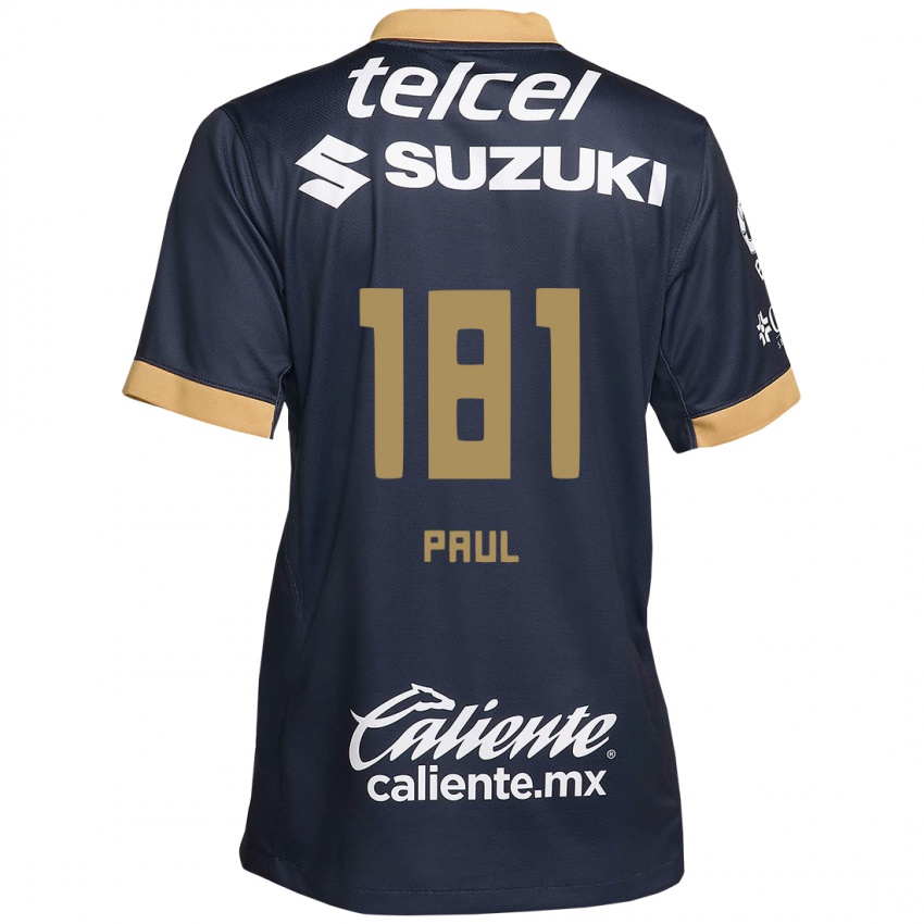 Herren Miguel Paul #181 Obsidian Gold Weiß Auswärtstrikot Trikot 2024/25 T-Shirt Österreich