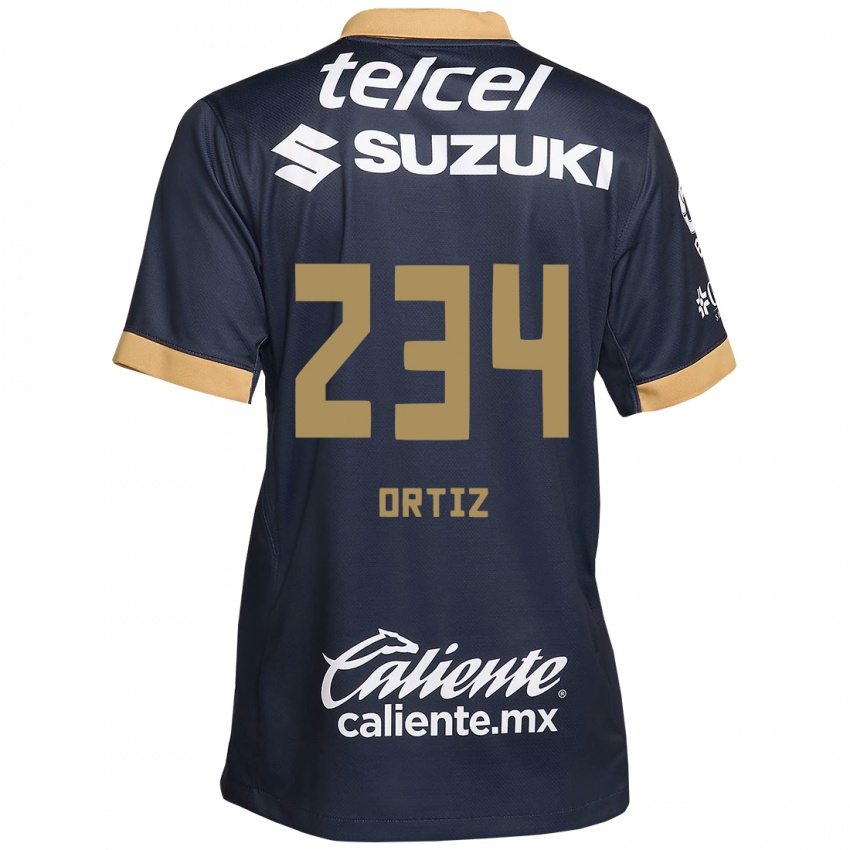 Herren Jorge Ortiz #234 Obsidian Gold Weiß Auswärtstrikot Trikot 2024/25 T-Shirt Österreich