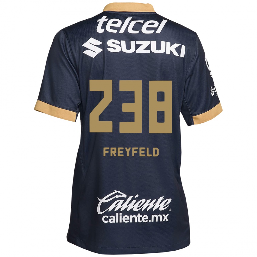 Herren Julián Freyfeld #238 Obsidian Gold Weiß Auswärtstrikot Trikot 2024/25 T-Shirt Österreich