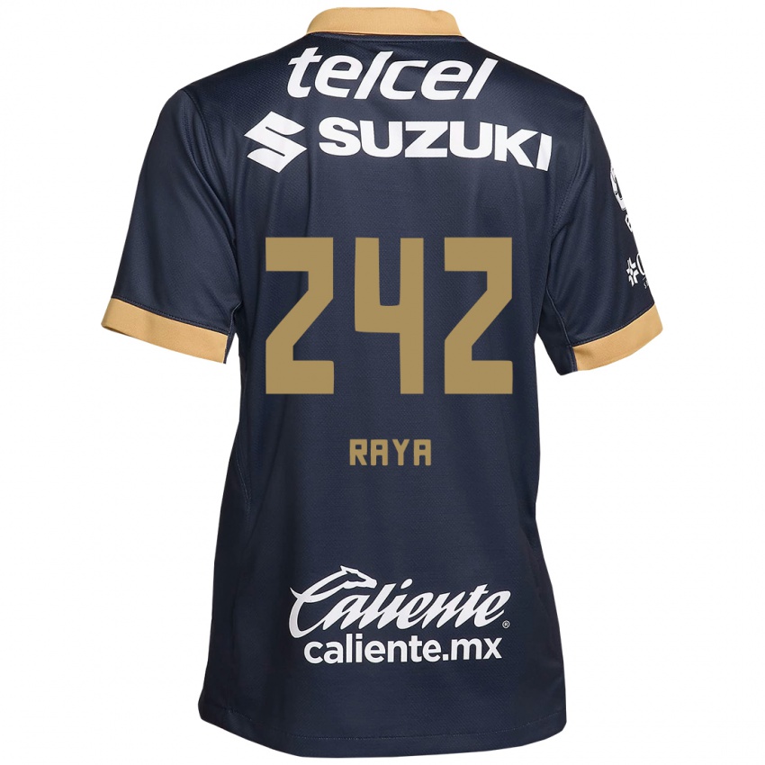 Herren Félix Raya #242 Obsidian Gold Weiß Auswärtstrikot Trikot 2024/25 T-Shirt Österreich