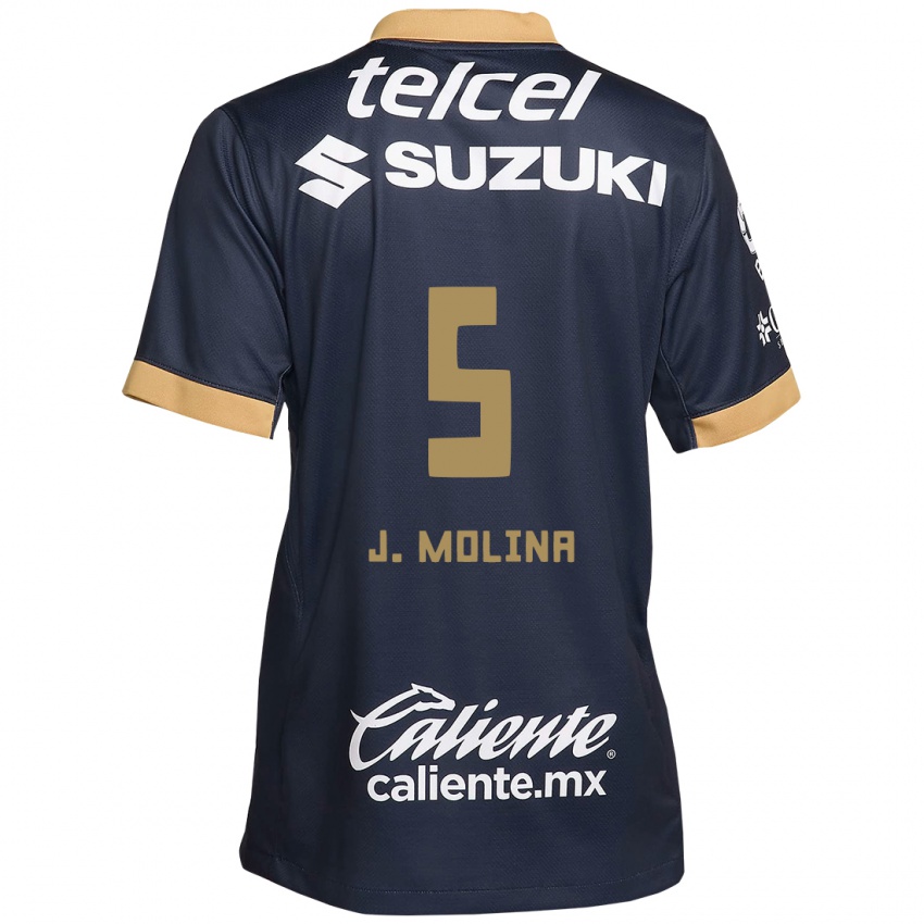 Herren Jesús Molina #5 Obsidian Gold Weiß Auswärtstrikot Trikot 2024/25 T-Shirt Österreich