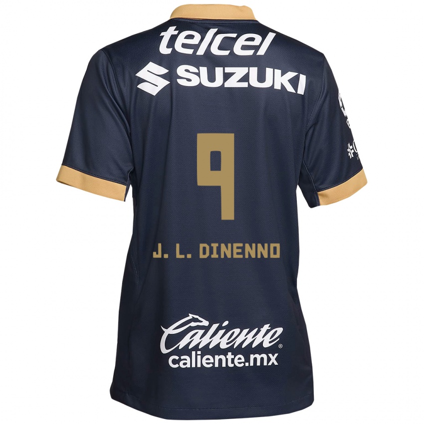 Herren Juan Dinenno #9 Obsidian Gold Weiß Auswärtstrikot Trikot 2024/25 T-Shirt Österreich