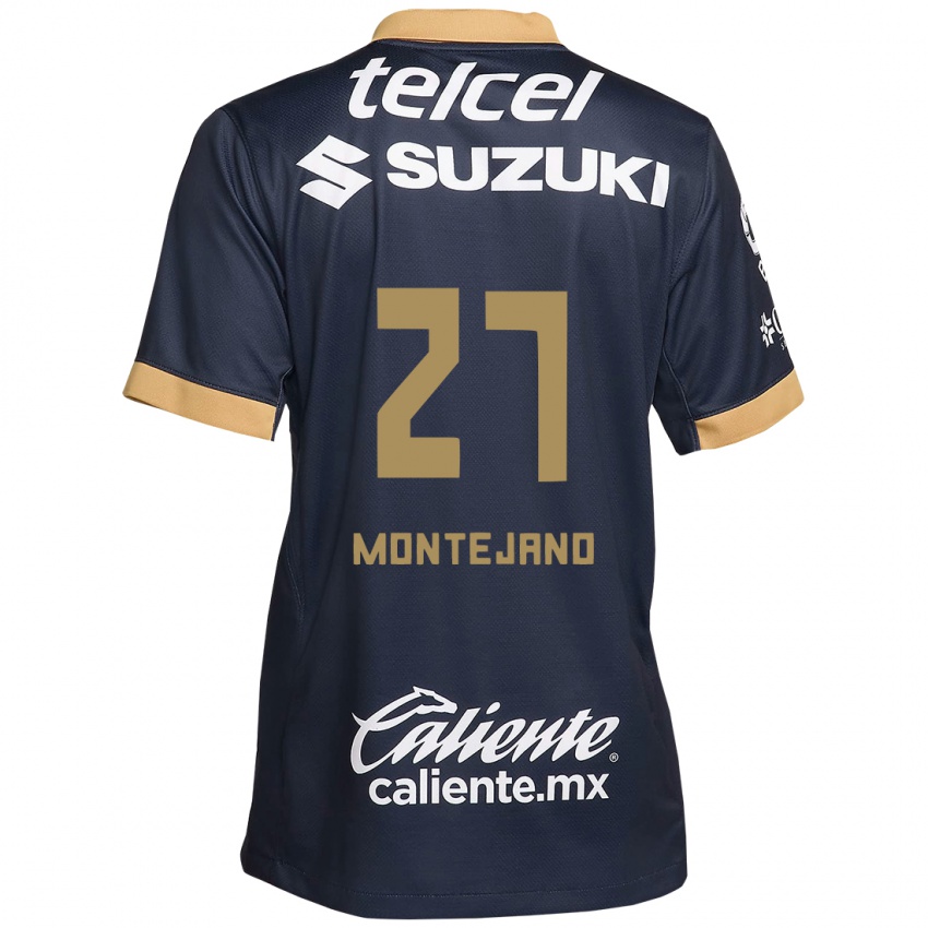 Herren Emanuel Montejano #27 Obsidian Gold Weiß Auswärtstrikot Trikot 2024/25 T-Shirt Österreich