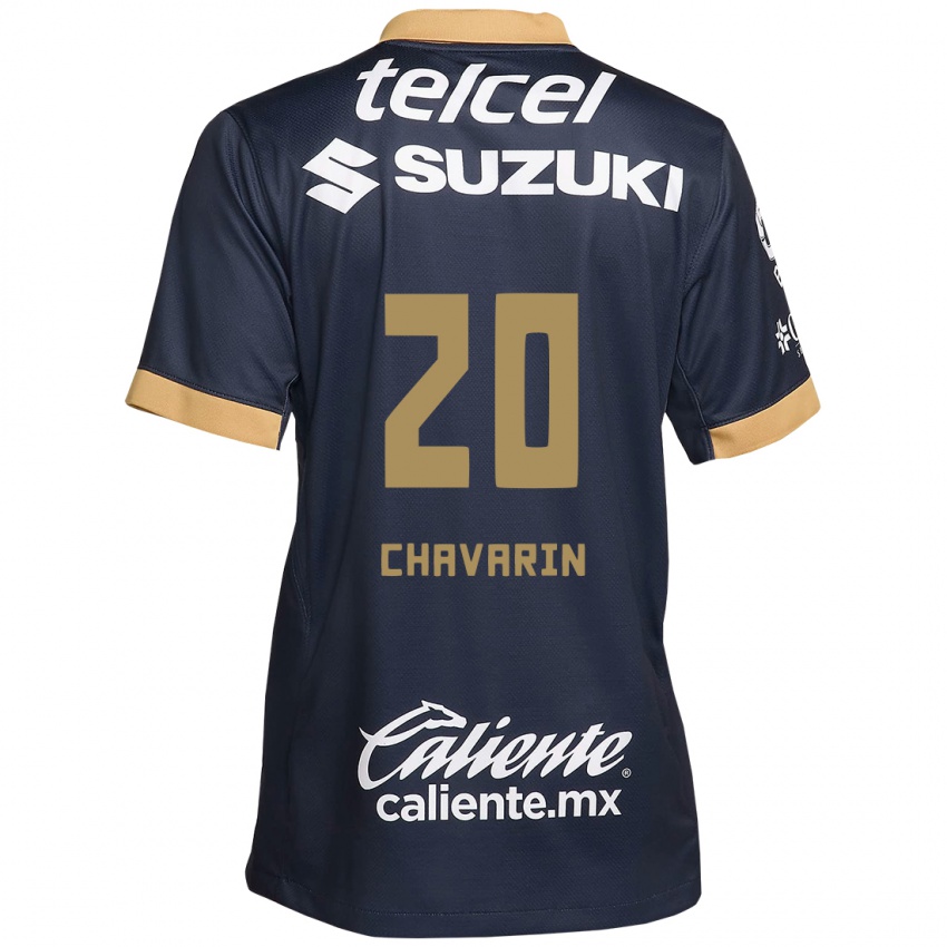 Herren Aerial Chavarin #20 Obsidian Gold Weiß Auswärtstrikot Trikot 2024/25 T-Shirt Österreich