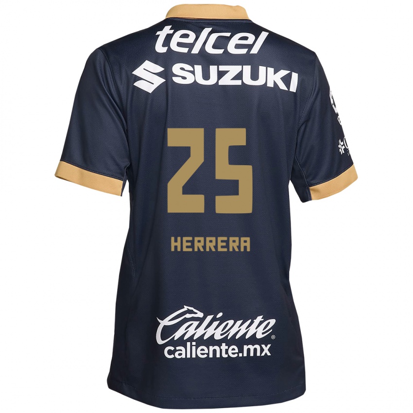 Herren Laura Herrera #25 Obsidian Gold Weiß Auswärtstrikot Trikot 2024/25 T-Shirt Österreich