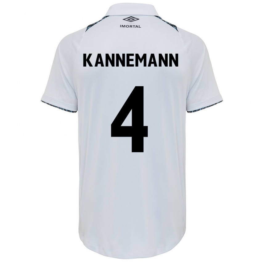 Herren Walter Kannemann #4 Weiß Blau Auswärtstrikot Trikot 2024/25 T-Shirt Österreich