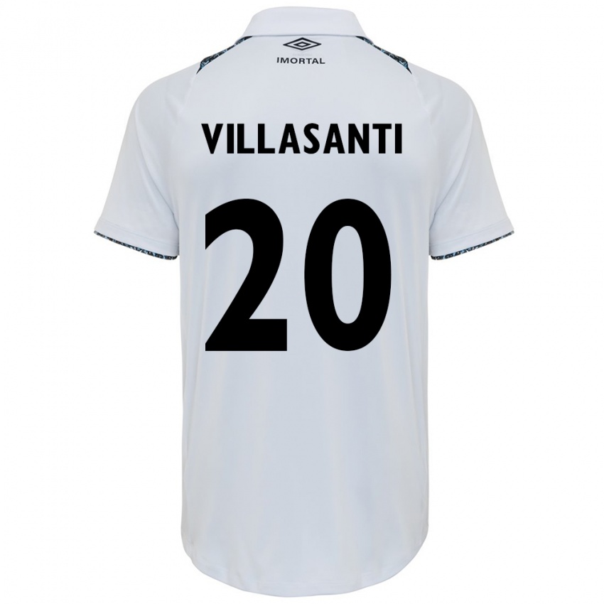 Herren Mathías Villasanti #20 Weiß Blau Auswärtstrikot Trikot 2024/25 T-Shirt Österreich