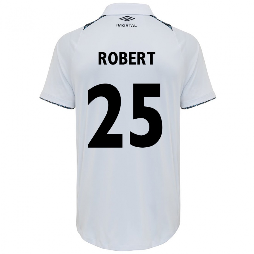 Herren Jhonata Robert #25 Weiß Blau Auswärtstrikot Trikot 2024/25 T-Shirt Österreich