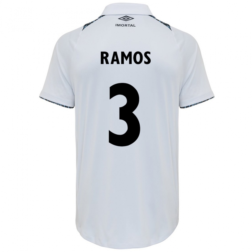 Herren João Ramos #3 Weiß Blau Auswärtstrikot Trikot 2024/25 T-Shirt Österreich