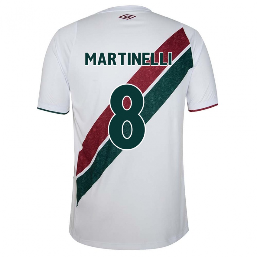 Herren Martinelli #8 Weiß Grün Kastanienbraun Auswärtstrikot Trikot 2024/25 T-Shirt Österreich