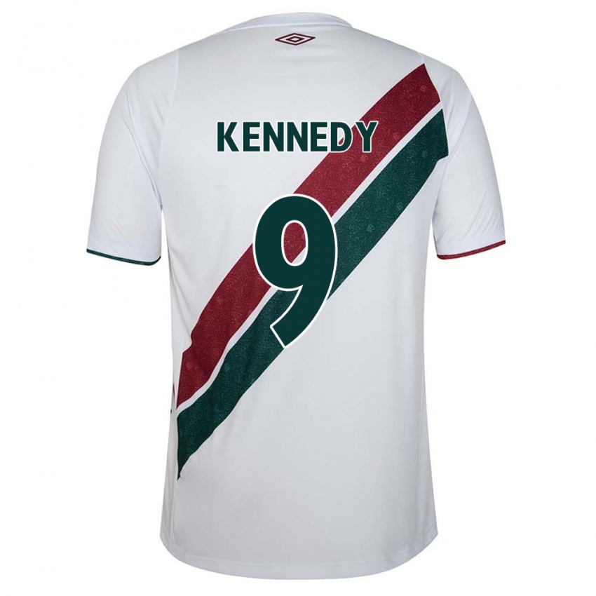 Herren John Kennedy #9 Weiß Grün Kastanienbraun Auswärtstrikot Trikot 2024/25 T-Shirt Österreich