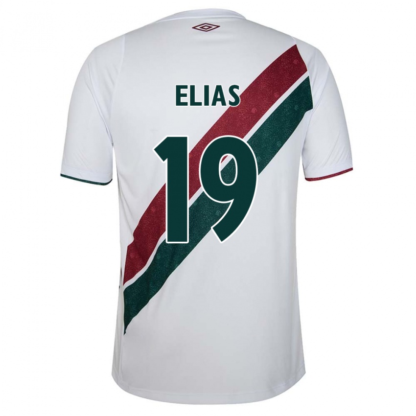 Herren Kauã Elias #19 Weiß Grün Kastanienbraun Auswärtstrikot Trikot 2024/25 T-Shirt Österreich