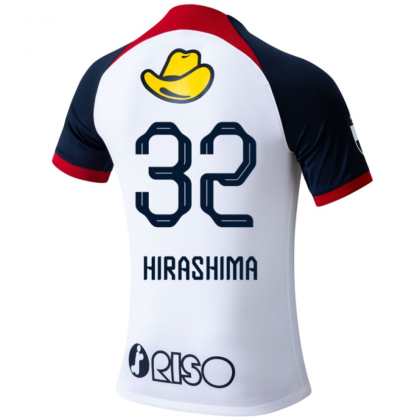 Herren Daigo Hirashima #32 Weiß Blau Rot Auswärtstrikot Trikot 2024/25 T-Shirt Österreich