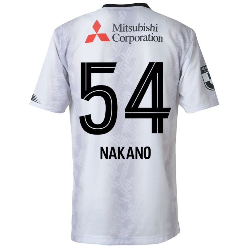 Herren Yui Nakano #54 Weiß Schwarz Auswärtstrikot Trikot 2024/25 T-Shirt Österreich