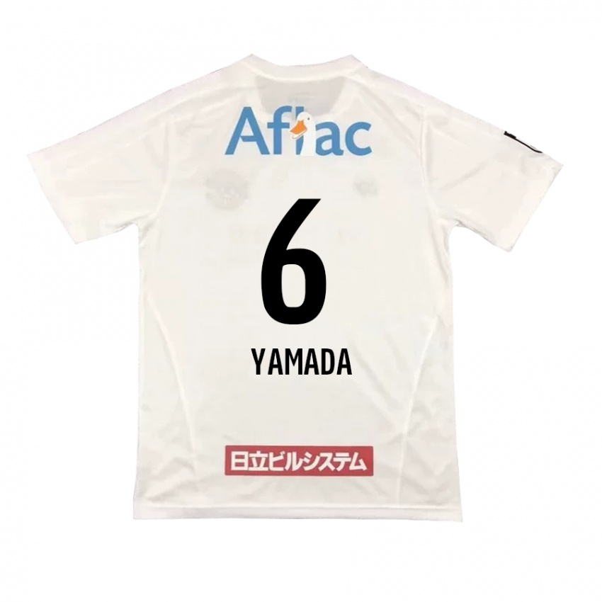 Herren Yuto Yamada #6 Weiß Schwarz Auswärtstrikot Trikot 2024/25 T-Shirt Österreich