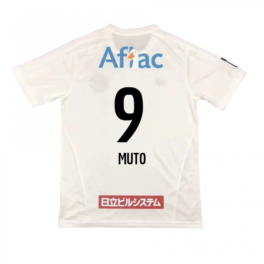 Herren Yuki Muto #9 Weiß Schwarz Auswärtstrikot Trikot 2024/25 T-Shirt Österreich