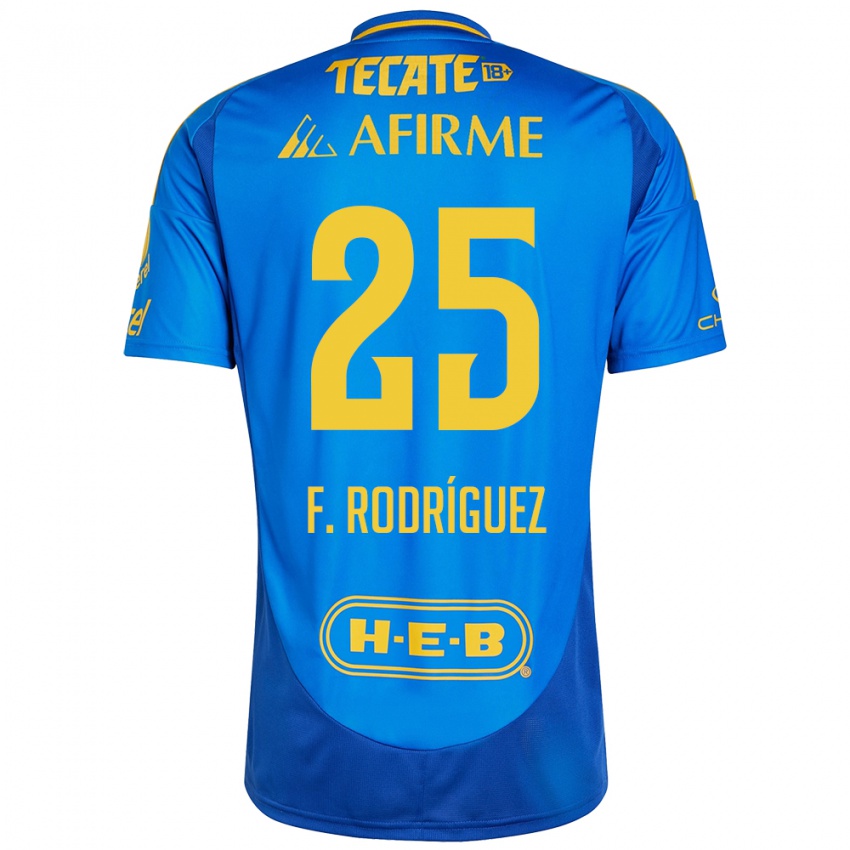 Herren Felipe Rodríguez #25 Blau Gelb Auswärtstrikot Trikot 2024/25 T-Shirt Österreich