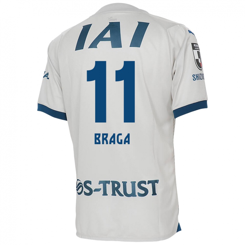 Herren Lucas Braga #11 Weiß Blau Auswärtstrikot Trikot 2024/25 T-Shirt Österreich