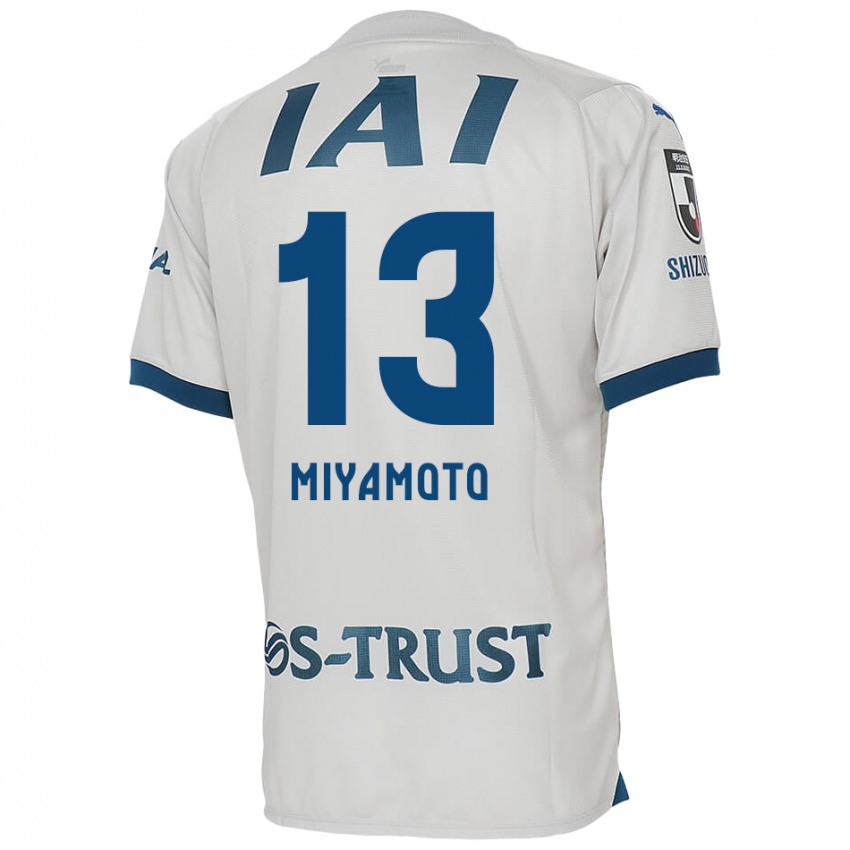 Herren Kota Miyamoto #13 Weiß Blau Auswärtstrikot Trikot 2024/25 T-Shirt Österreich