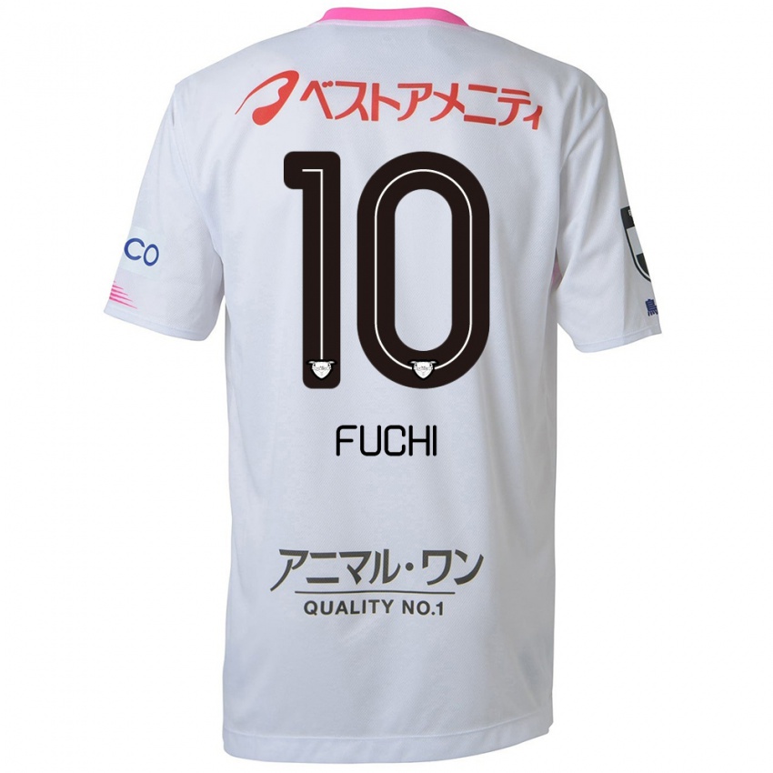 Herren Fuchi Honda #10 Weiß Blau Rosa Auswärtstrikot Trikot 2024/25 T-Shirt Österreich