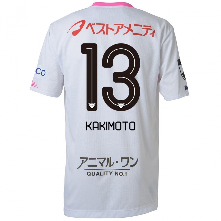 Herren Yuto Kakimoto #13 Weiß Blau Rosa Auswärtstrikot Trikot 2024/25 T-Shirt Österreich