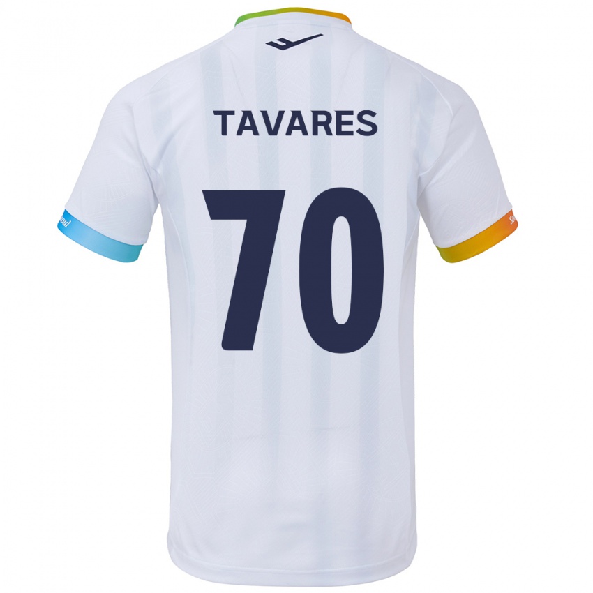 Herren Ronaldo Tavares #70 Weiß Blau Auswärtstrikot Trikot 2024/25 T-Shirt Österreich