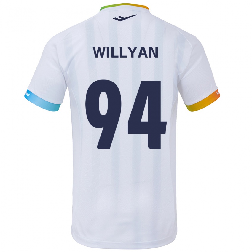 Herren Willyan #94 Weiß Blau Auswärtstrikot Trikot 2024/25 T-Shirt Österreich