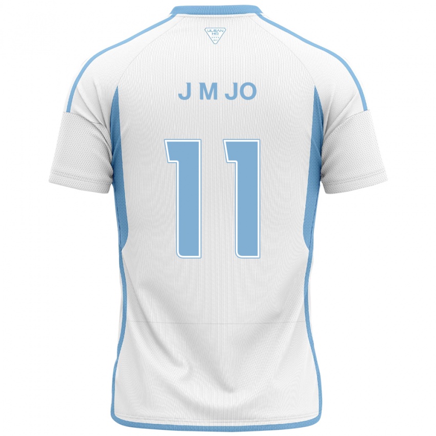 Herren Min-Jae Jo #11 Weiß Blau Auswärtstrikot Trikot 2024/25 T-Shirt Österreich