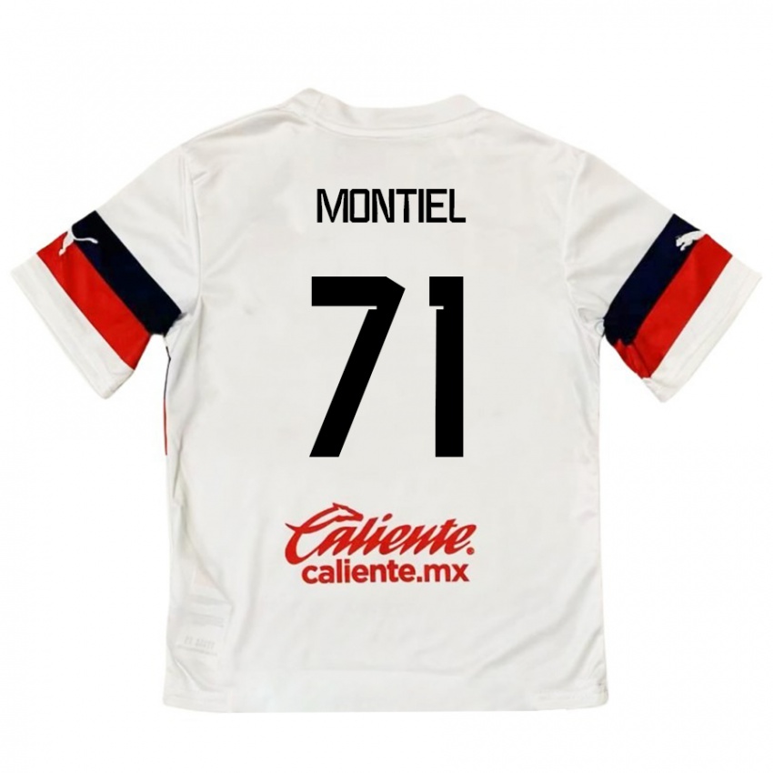 Herren Erick Montiel #71 Weiß Rot Auswärtstrikot Trikot 2024/25 T-Shirt Österreich