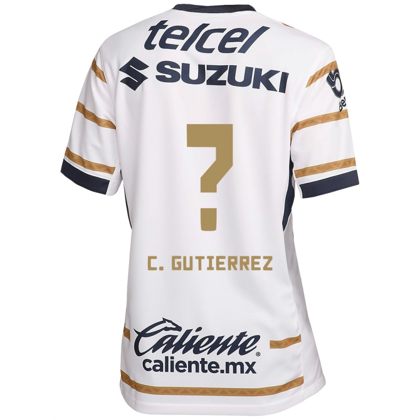 Damen Carlos Gutierrez #0 Weißer Obsidian Heimtrikot Trikot 2024/25 T-Shirt Österreich