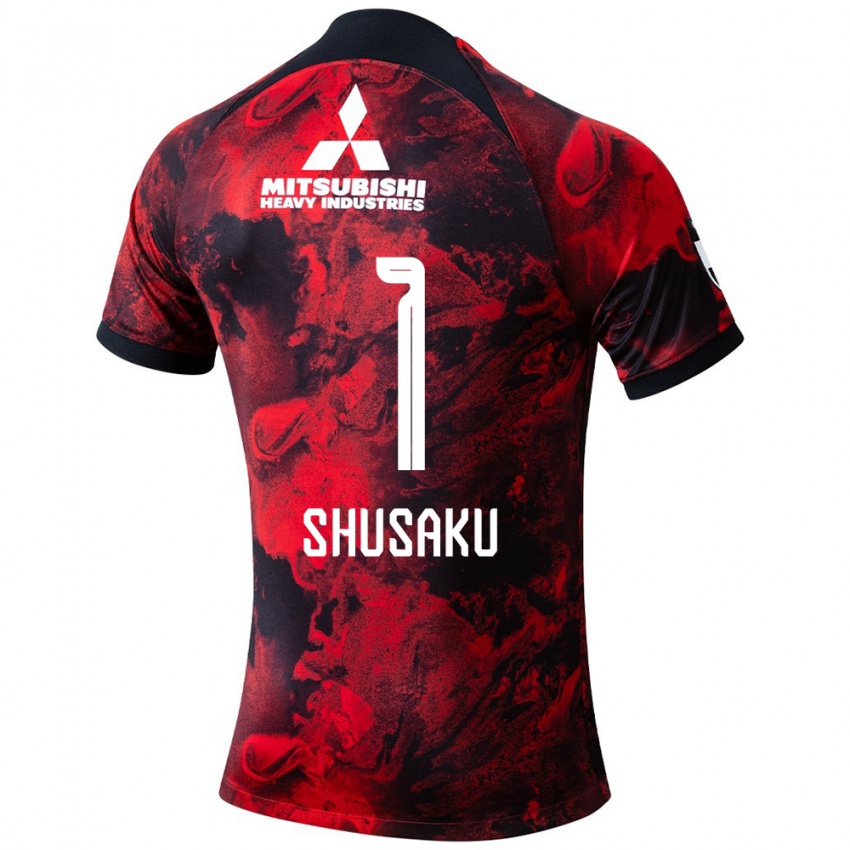 Damen Shusaku Nishikawa #1 Rot Schwarz Heimtrikot Trikot 2024/25 T-Shirt Österreich