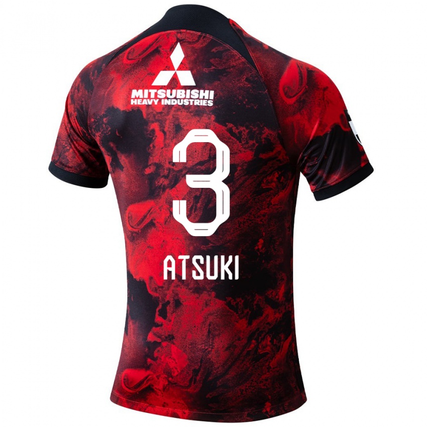 Damen Atsuki Ito #3 Rot Schwarz Heimtrikot Trikot 2024/25 T-Shirt Österreich