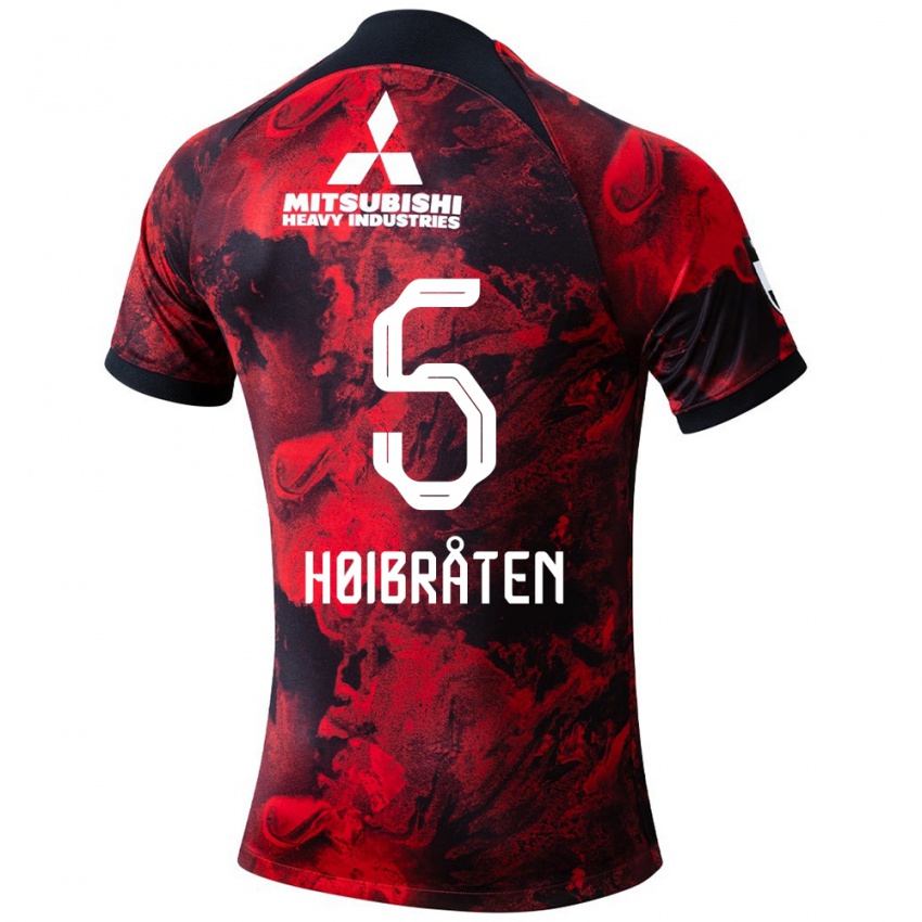 Damen Marius Høibråten #5 Rot Schwarz Heimtrikot Trikot 2024/25 T-Shirt Österreich